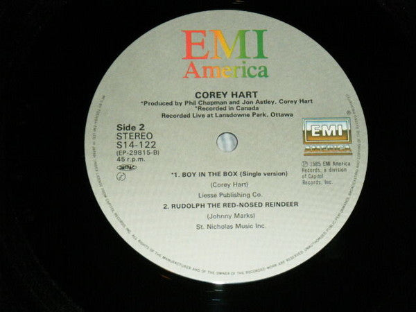 Corey Hart - Boy In The Box (Vinyl, 12", 45 RPM, Single) Very Good Plus (VG+) / Very Good (VG)