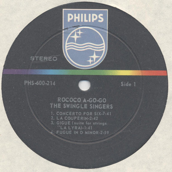 Les Swingle Singers - Rococo Á Go Go (Vinyl, LP, Album, Stereo) Very Good (VG) / Very Good (VG)