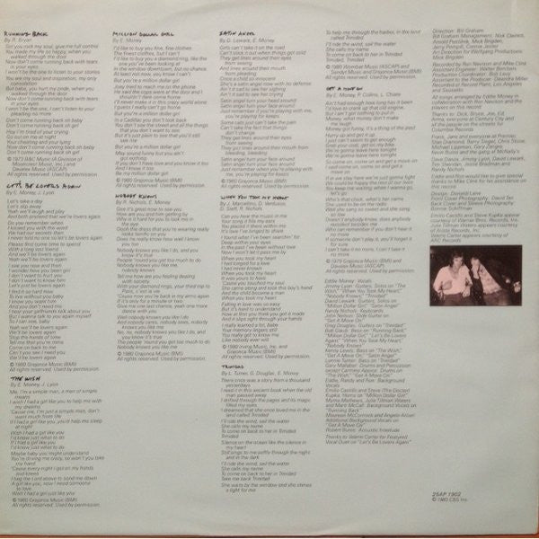 Eddie Money - Playing For Keeps (Vinyl, LP, Album) Very Good (VG) / Very Good (VG)