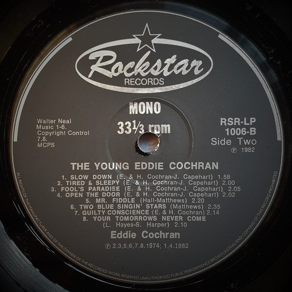 Eddie Cochran - The Young Eddie Cochran (Vinyl, LP, Compilation, Mono) Very Good (VG) / Very Good (VG)