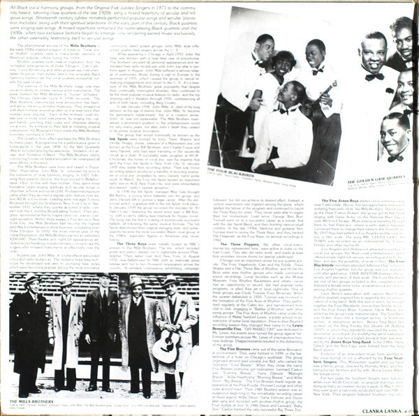 Various - The Human Orchestra (Rhythm Quartets In The Thirties) (Vinyl, LP, Album, Compilation, Mono) Very Good (VG) / Very Good (VG)
