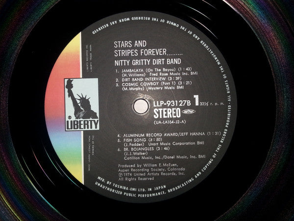 Nitty Gritty Dirt Band - Stars And Stripes Forever (2xVinyl, LP, Album) Very Good Plus (VG+) / Very Good (VG)