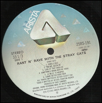 Stray Cats - Rant N' Rave (Vinyl, LP, Album)