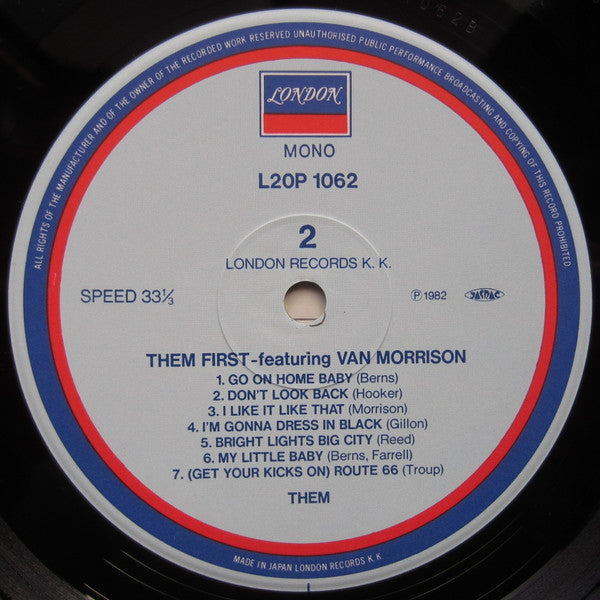 Them (3) - Them First (Vinyl, LP, Album, Reissue, Mono) Very Good Plus (VG+) / Very Good Plus (VG+)