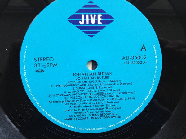Jonathan Butler - Jonathan Butler (2xVinyl, LP, Album, Stereo) Near Mint (NM or M-) / Very Good (VG)