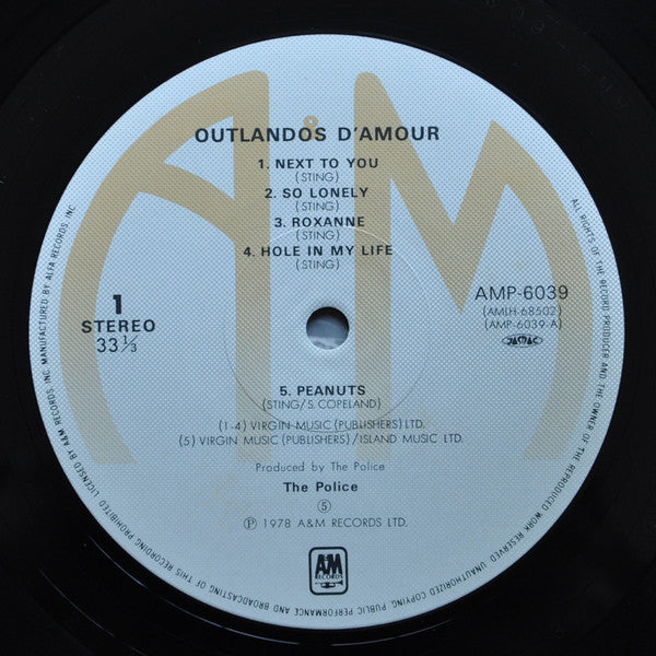 The Police - Outlandos D'Amour (Vinyl, LP, Album)