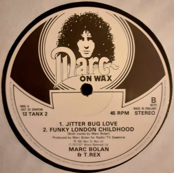 Marc Bolan - Sunken Rags (Extended Monster '85 Mix) (Vinyl, 12", Single) Very Good Plus (VG+) / Very Good (VG)