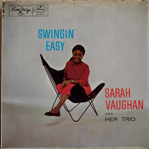 Sarah Vaughan And Her Trio - Swingin' Easy (Vinyl, LP, Album, Reissue, Mono) Very Good Plus (VG+) / Good (G)