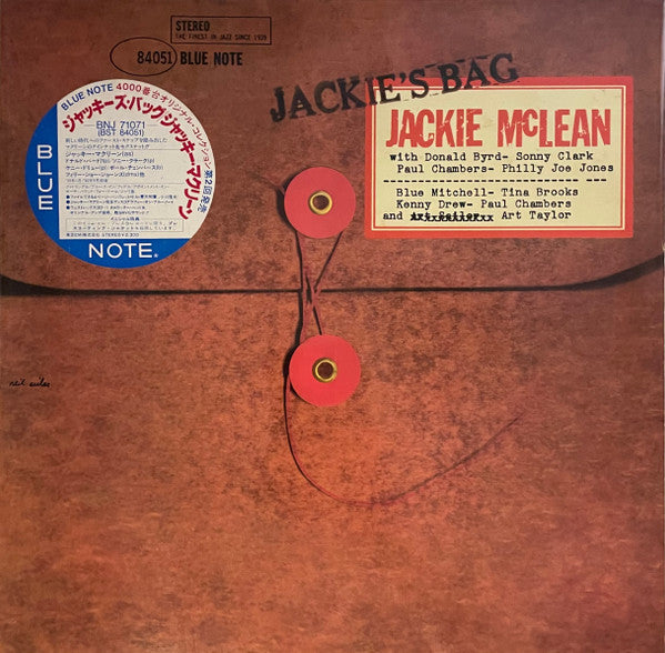 Jackie McLean - Jackie's Bag (Vinyl, LP, Album, Stereo, Reissue) Very Good Plus (VG+) / Very Good Plus (VG+)