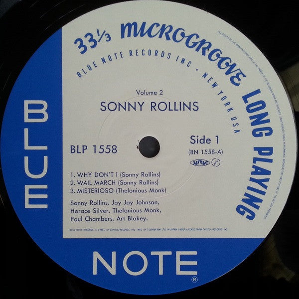 Sonny Rollins - Sonny Rollins Vol. 2 (Vinyl, LP, Album, Mono, Reissue)