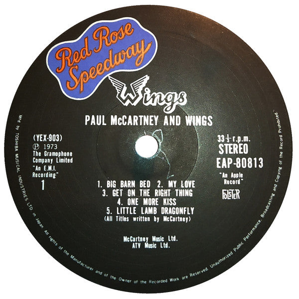 Wings (2) - Red Rose Speedway (Vinyl, LP, Album) Very Good Plus (VG+) / Very Good Plus (VG+)