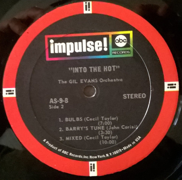 Gil Evans And His Orchestra - Into The Hot (Vinyl, LP, Album, Stereo) Very Good (VG) / Good Plus (G+)