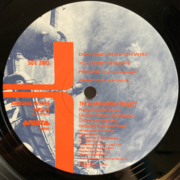 The Alan Parsons Project - Ammonia Avenue (Vinyl, LP, Album, Stereo)