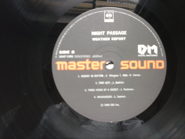 Weather Report - Night Passage (Vinyl, LP, Album) Very Good Plus (VG+) / Good (G)