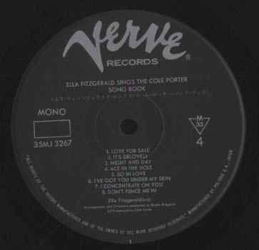 Ella Fitzgerald - Sings The Cole Porter Songbook (Vinyl, LP, Mono)