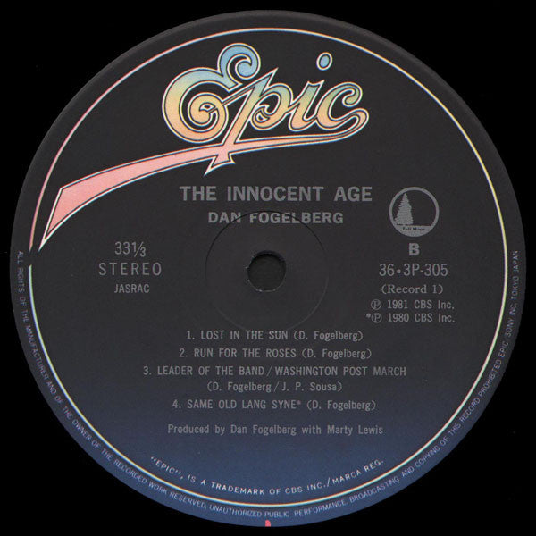 Dan Fogelberg - The Innocent Age (Vinyl, LP, Album)