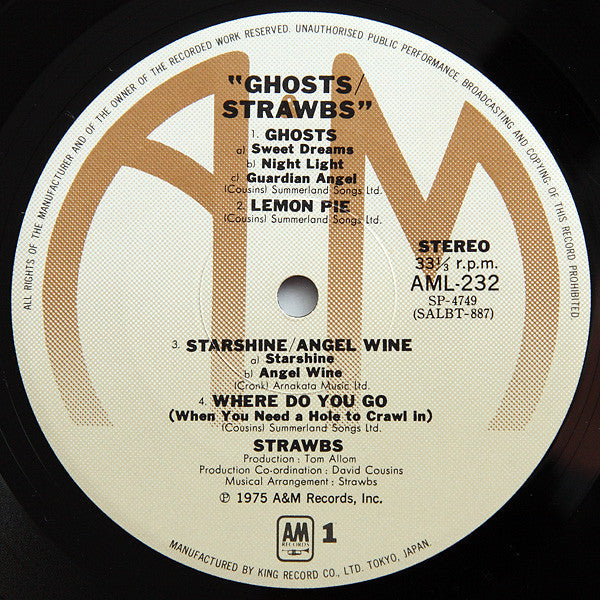 Strawbs - Ghosts (Vinyl, LP, Album) Very Good Plus (VG+) / Very Good (VG)