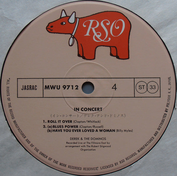 Derek & The Dominos - In Concert (Vinyl, LP, Album, Reissue)