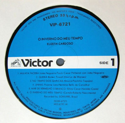 Elizeth Cardoso - O Inverno Do Meu Tempo (Vinyl, LP, Album)