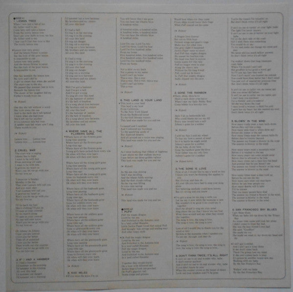 Peter, Paul & Mary - Peter, Paul & Mary (2xVinyl, LP, Compilation, Stereo) Very Good Plus (VG+) / Very Good Plus (VG+)