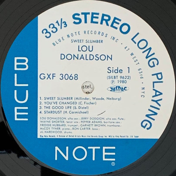 Lou Donaldson - Sweet Slumber (Vinyl, LP, Album, Limited Edition) Very Good Plus (VG+) / Very Good Plus (VG+)