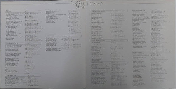Supertramp - Paris (2xVinyl, LP, Album) Very Good Plus (VG+) / Very Good Plus (VG+)