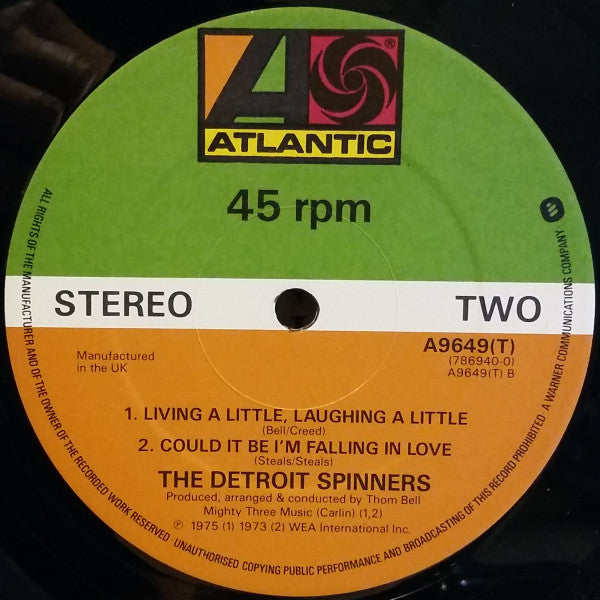 Spinners - Love Is In Season (Vinyl, 12", Single) Good Plus (G+) / Good Plus (G+)