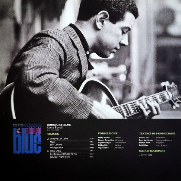 Kenny Burrell - Midnight Blue (Vinyl, LP, Album, Reissue, Stereo) Very Good Plus (VG+) / Very Good Plus (VG+)