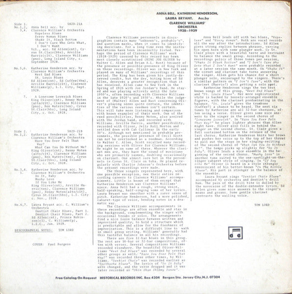 Anna Bell (3) - 1928 (Vinyl, LP, Compilation) Good Plus (G+) / Very Good (VG)