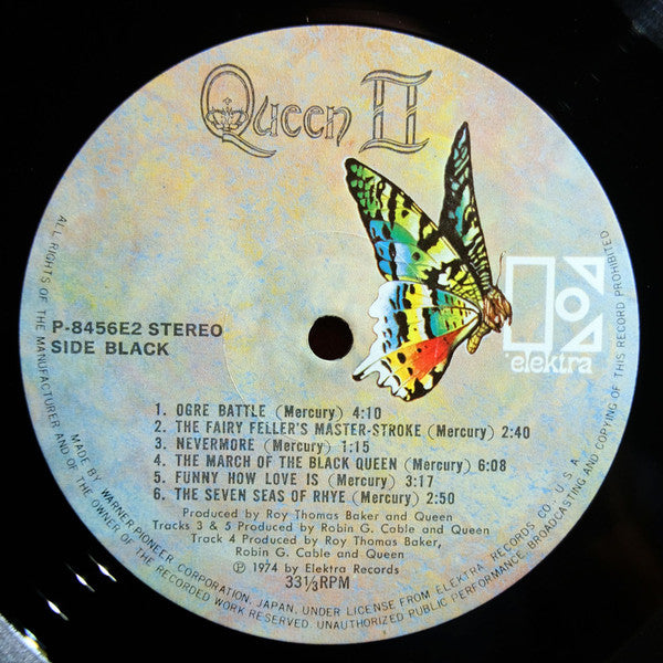 Queen - Queen II (Vinyl, LP, Album, Stereo) Very Good (VG) / Good Plus (G+)