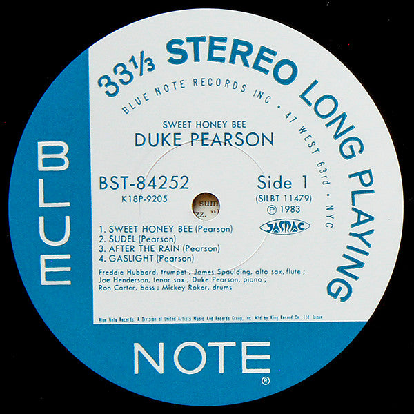 Duke Pearson - Sweet Honey Bee (Vinyl, LP, Album, Reissue, Stereo) Near Mint (NM or M-) / Good Plus (G+)