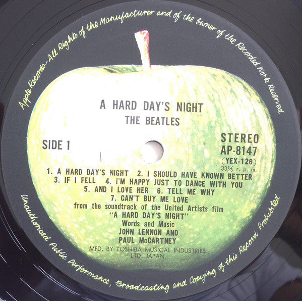 The Beatles - A Hard Day's Night (Vinyl, LP, Album, Reissue, Stereo)