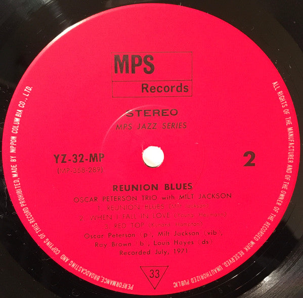 The Oscar Peterson Trio - Reunion Blues (Vinyl, LP, Album)