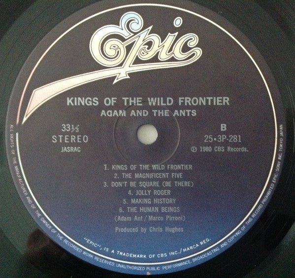 Adam And The Ants - Kings Of The Wild Frontier (Vinyl, LP, Album, Stereo) Very Good (VG) / Very Good (VG)