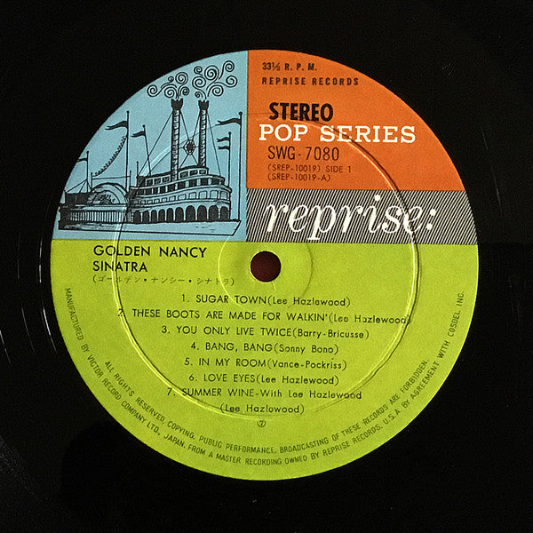 Nancy Sinatra - Golden Nancy Sinatra (Vinyl, LP, Compilation, Stereo)