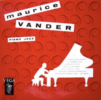 Maurice Vander - Piano Jazz (Vinyl, 10") Very Good Plus (VG+) / Near Mint (NM or M-)