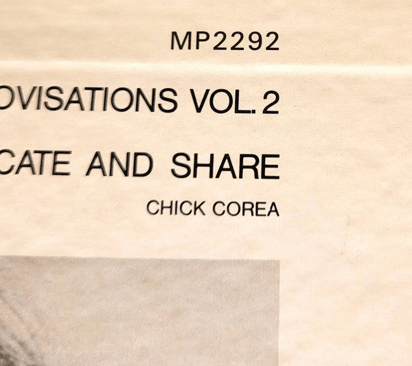 Chick Corea - Piano Improvisations Vol. 2 (Vinyl, LP, Album)
