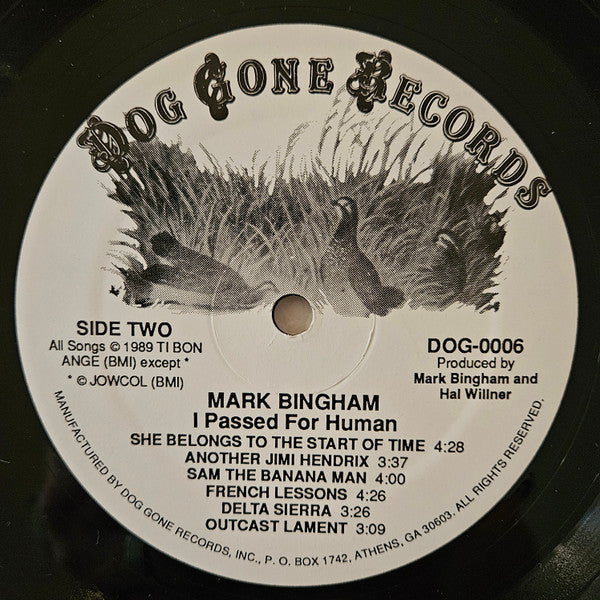 Mark Bingham - I Passed For Human (Vinyl, LP, Album) Very Good (VG) / Very Good Plus (VG+)