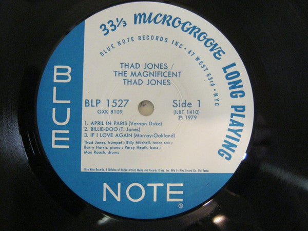 Thad Jones - The Magnificent Thad Jones (Vinyl, LP, Album, Reissue, Mono) Very Good Plus (VG+) / Very Good Plus (VG+)