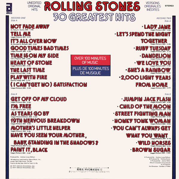 The Rolling Stones - 30 Greatest Hits (Vinyl, LP, Compilation, Stereo)