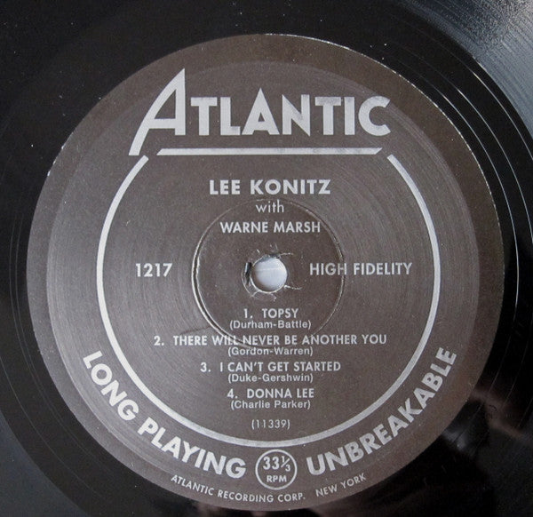 Lee Konitz - Lee Konitz With Warne Marsh (Vinyl, LP, Album, Reissue) Very Good Plus (VG+) / Very Good Plus (VG+)
