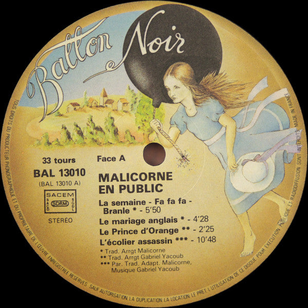 Malicorne - En Public (Vinyl, LP, Album) Good Plus (G+) / Good Plus (G+)