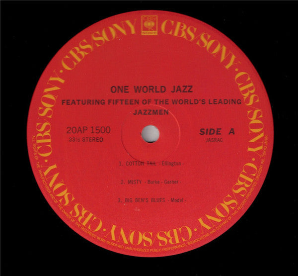 Various - One World Jazz (Vinyl, LP, Album, Reissue) Near Mint (NM or M-) / Very Good Plus (VG+)