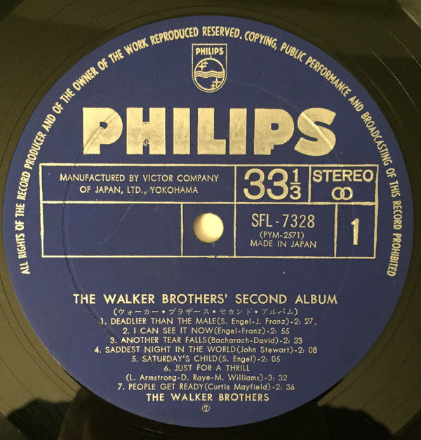 The Walker Brothers - Portrait = ウォーカー・ブラザーズ・セカンド・アルバム (Vinyl, LP, Album, Stereo) Very Good Plus (VG+) / Very Good (VG)