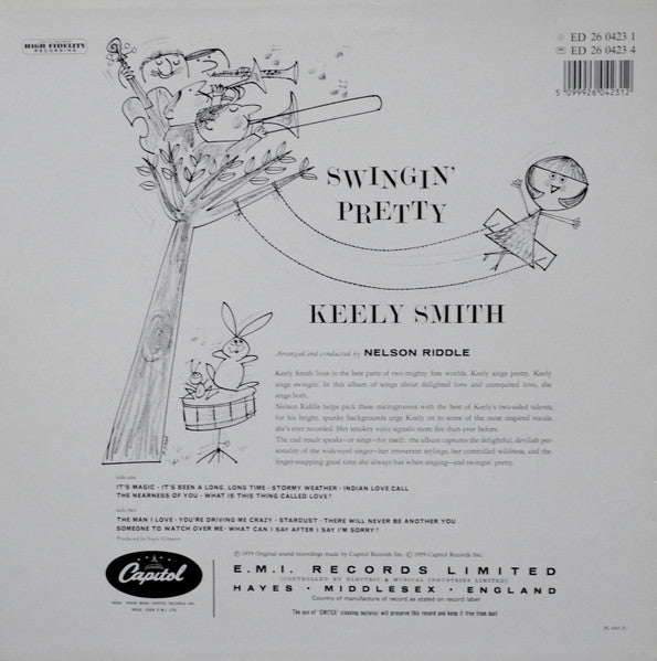 Keely Smith - Swingin' Pretty (Vinyl, LP, Album, Reissue, Stereo) Very Good Plus (VG+) / Very Good (VG)