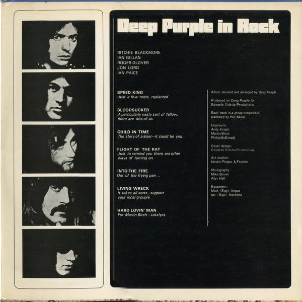 Deep Purple - In Rock (Vinyl, LP, Album, Stereo)