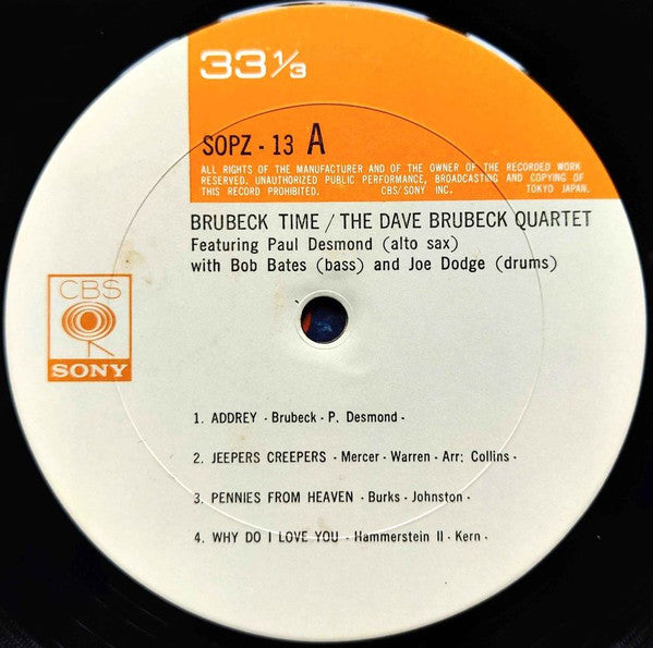 The Dave Brubeck Quartet - Brubeck Time (Vinyl, LP, Album)