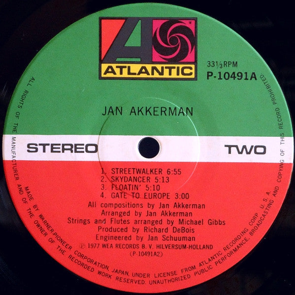 Jan Akkerman - Jan Akkerman (Vinyl, LP, Album) Very Good Plus (VG+) / Very Good Plus (VG+)