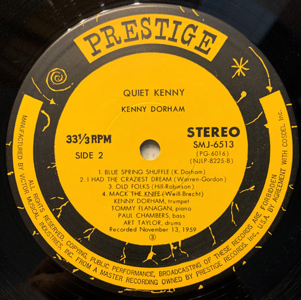Kenny Dorham - Quiet Kenny (Vinyl, LP, Album, Reissue, Stereo)