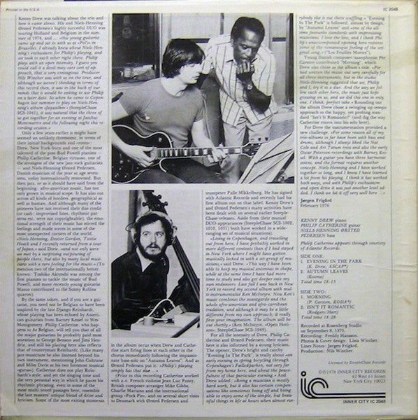 The Kenny Drew Trio - Morning (Vinyl, LP, Album) Very Good Plus (VG+) / Very Good (VG)
